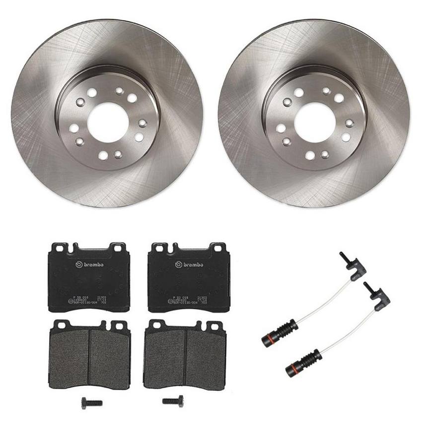 Mercedes Brakes Kit - Brembo Pads and Rotors Front (320mm) (Low-Met) 140421101264 - Brembo 1564953KIT